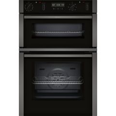 Neff U2ACH7AG7B CircoTherm Main oven, 8 functions, 2nd oven 4 functions. Electronic, LCD display and