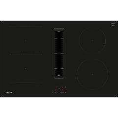 Neff V58NBS1L0 80cm Venting Hob, Touch Control, 4 x zones, 1 Combi zone + Ventilation, Auto-On fan, 