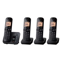 Panasonic KX-TGC224EB Digital Cordless Answerphone - Quad