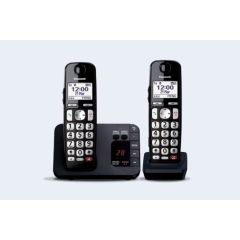 Panasonic KX-TGE822EB Digital Cordless Answerphone - Twin