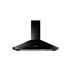 Rangemaster RHDC90BL/B 134610 90CM RM CHIMNEY HOOD BLACK/ BRASS BADGE