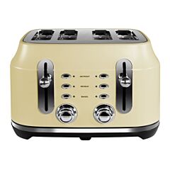 Rangemaster RMCL4S304 CM 4-Slice Long Slot Toaster, variable browning controls, high-lift function, 