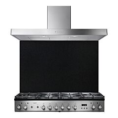 Rangemaster UNBSP110BL/ 63290 UNIVERSAL 110CM SPLASHBACK BLACK