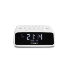 Roberts ORTUSDABW DAB/DAB+/FM RDS radio with dual alarm and 10 presets (5 dedicated buttons), clear 
