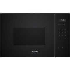 Siemens BF555LMB1B Up to 900W, 25 litres, 5 power levels, electronic control, left hinged door, Chan
