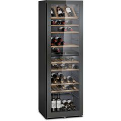 Siemens KW36KATGA 186X60 freestanding wine cabinet with silver coloured reversible glass door, integ