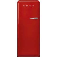 Smeg FAB28LRD5UK 60cm 50s Style Left Hand Hinge Fridge with Icebox Red