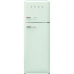 Smeg FAB30RPG5UK 60cm 50s Style Right Hand Hinge Freezer over Fridge Pastel Green