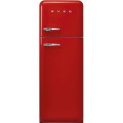 Smeg FAB30RRD5UK 60cm 50s Style Right Hand Hinge Freezer over Fridge Red