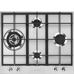 Smeg PX364L 60cm Classic Gas Hob Stainless Steel