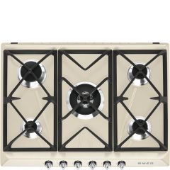 Smeg SR975PGH 69cm Victoria Gas Hob Cream
