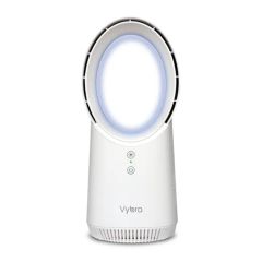 Vybra SOLO WHITE Rechargeable Bladeless + Cordless Desktop Fan