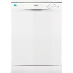 Zanussi ZDF22002WA FS 60cm dishwasher, 13ps, F, 49dba, 5 prog, basic control, AirDry, White