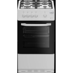 Zenith ZE501W 50cm Gas Single Oven with Gas Hob - White
