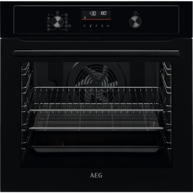 AEG BEX535A61B 
Multifunction oven with AirFry and Aqua cleaning, 9 functions, retractable rotary co