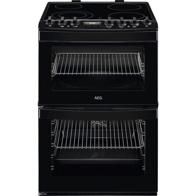 AEG CCB6741ACB 
60cm Electric Ceramic Double Oven, 4 Fast heat Cooking Zones, Multi-Function oven (8