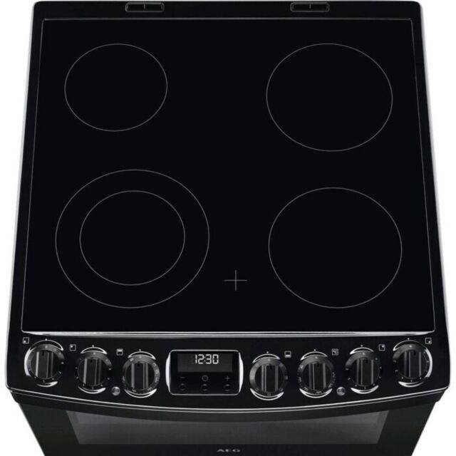 AEG CCB6741ACB 
60cm Electric Ceramic Double Oven, 4 Fast heat Cooking Zones, Multi-Function oven (8