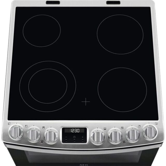 AEG CCB6741ACM 
60cm Electric Ceramic Double Oven, 4 Fast heat Cooking Zones, Multi-Function oven (8