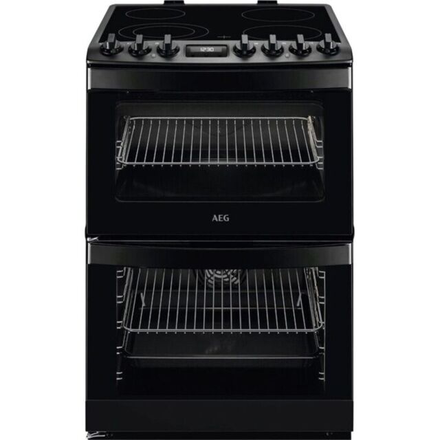 AEG CCB6741MCB 
60cm Electric Ceramic Double Oven, 4 Fast heat Cooking Zones, Multi-Function oven (8
