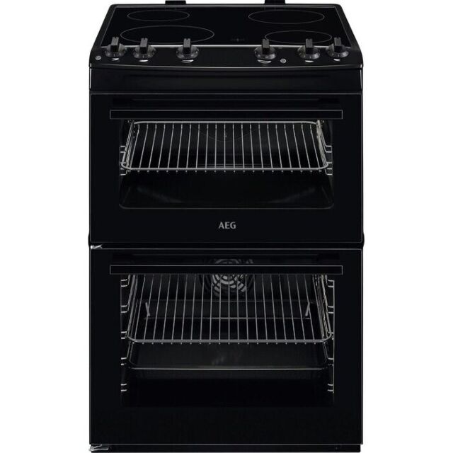 AEG CCX6501ACB 
60cm Double Oven with Thermaflow® fan operated main oven and conventional top oven, 