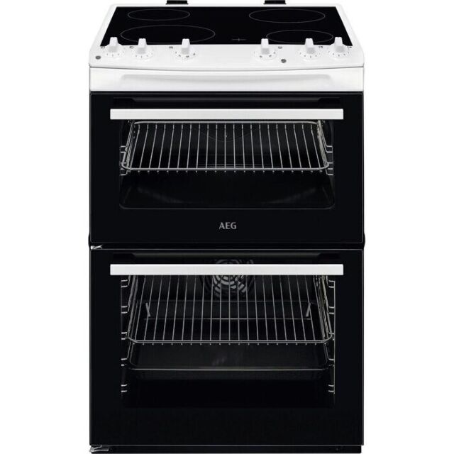 AEG CCX6501ACW 
60cm Double Oven with Thermaflow® fan operated main oven and conventional top oven, 