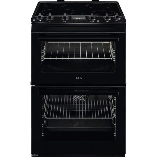AEG CCX6540ACB 
60cm Double Oven with Thermaflow® fan operated main oven and conventional top oven, 