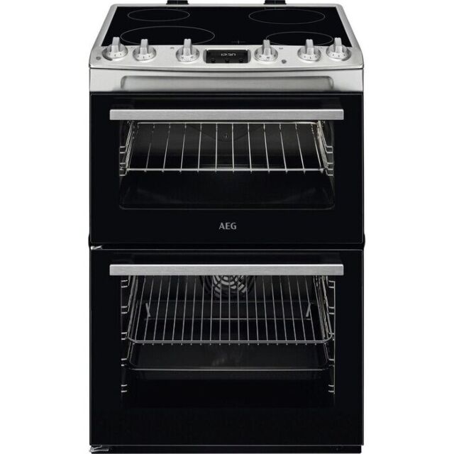 AEG CCX6540ACM 
60cm Double Oven with Thermaflow® fan operated main oven and conventional top oven, 