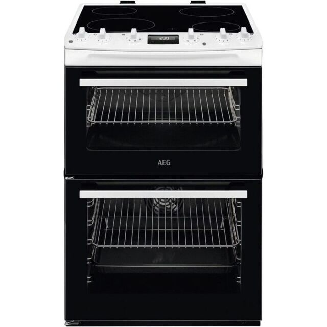 AEG CCX6540ACW 
60cm Double Oven with Thermaflow® fan operated main oven and conventional top oven, 
