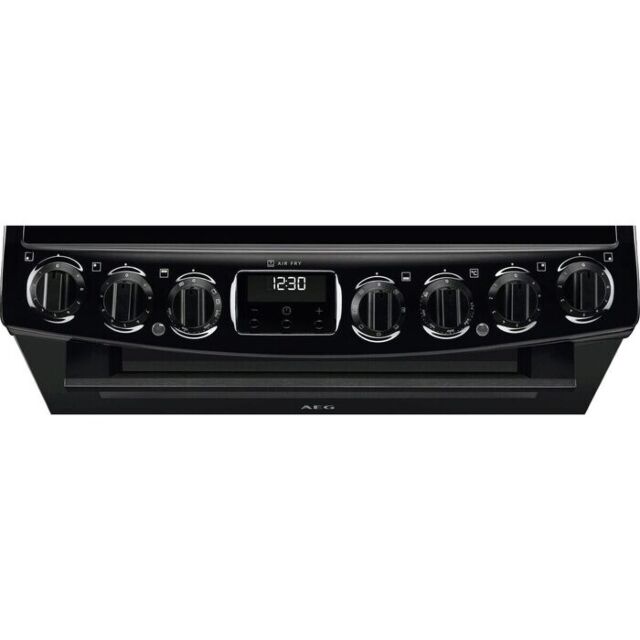 AEG CCX6740ACB 
60cm Double Oven with Multi-function main oven and conventional top oven, Fast heat 