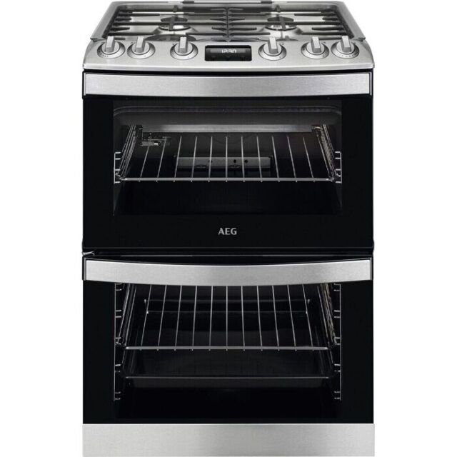 AEG CGB6131ACM 
60cm Gas Double Oven, 4 Gas burners, Triple crown Wok burner, Cast iron pan supports