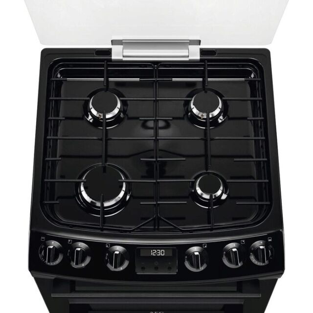 AEG CGX6130ACB 
60cm Gas Cooker, Gas Double Oven with electric grill, Triple crown burner, Light in 