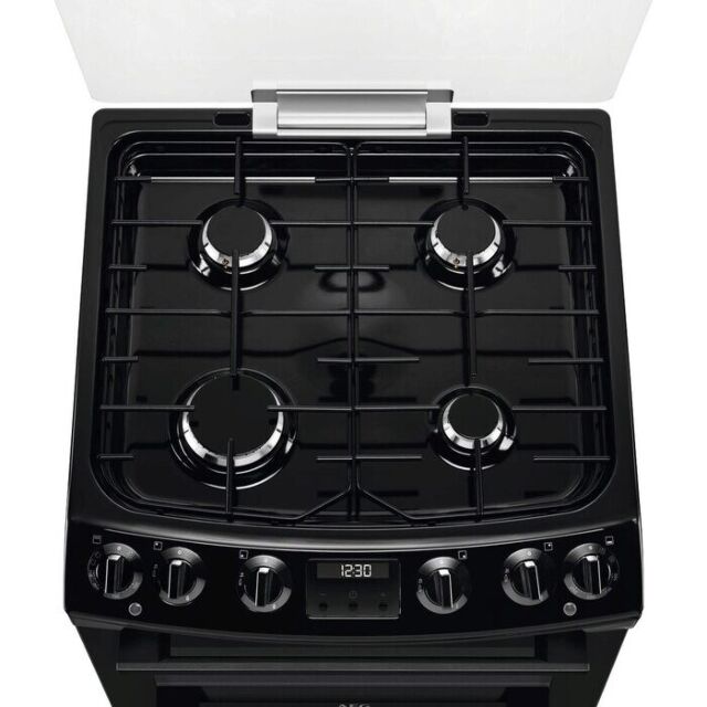 AEG CKX6540ACB 
Dual fuel 60cm Double Oven with Thermaflow® fan operated main oven and conventional 