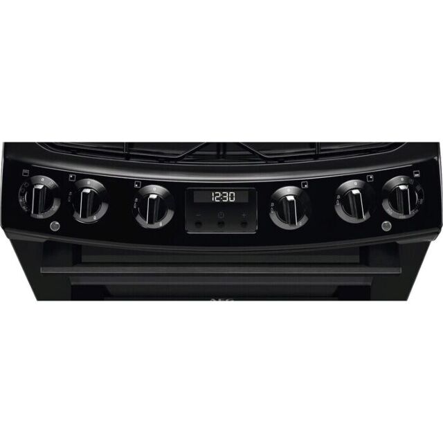 AEG CKX6540ACB 
Dual fuel 60cm Double Oven with Thermaflow® fan operated main oven and conventional 