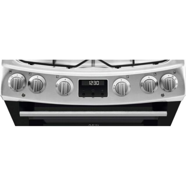 AEG CKX6540ACM 
Dual fuel 60cm Double Oven with Thermaflow® fan operated main oven and conventional 