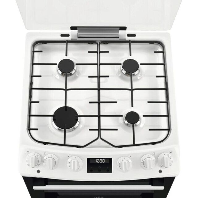 AEG CKX6540ACW 
Dual fuel 60cm Double Oven with Thermaflow® fan operated main oven and conventional 
