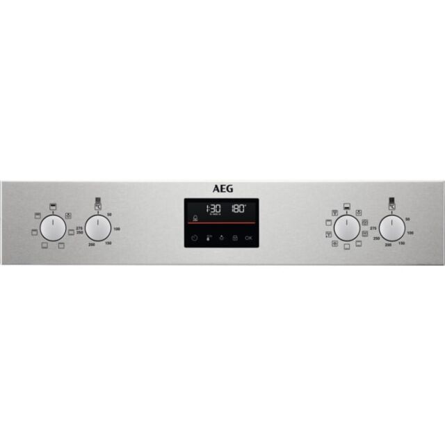 AEG DCB535060M 
Multifunction double oven, Steel fascia with Retractable Rotary Controls, 8 Main Ove