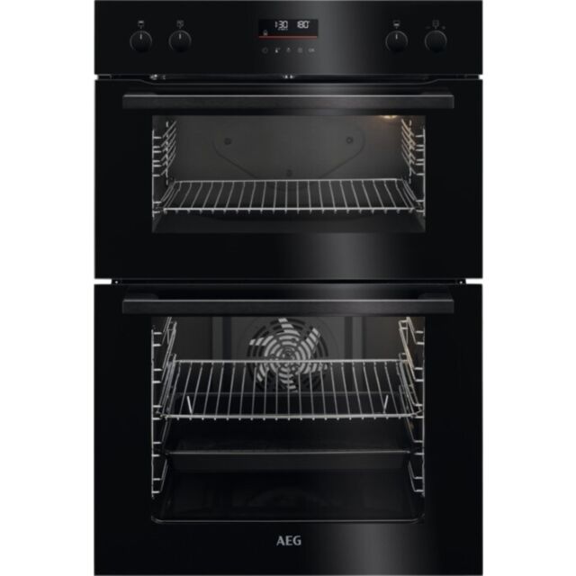 AEG DCE531160B 
Multifunction double oven, Retractable Rotary Controls, 8 Main Oven Functions, 5 Top