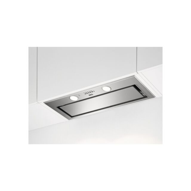 AEG DGE5861HM 
80cm Stainless Steel Canopy Hood, H2H, LED Lighting, 4 Speeds, Charcoal filter includ