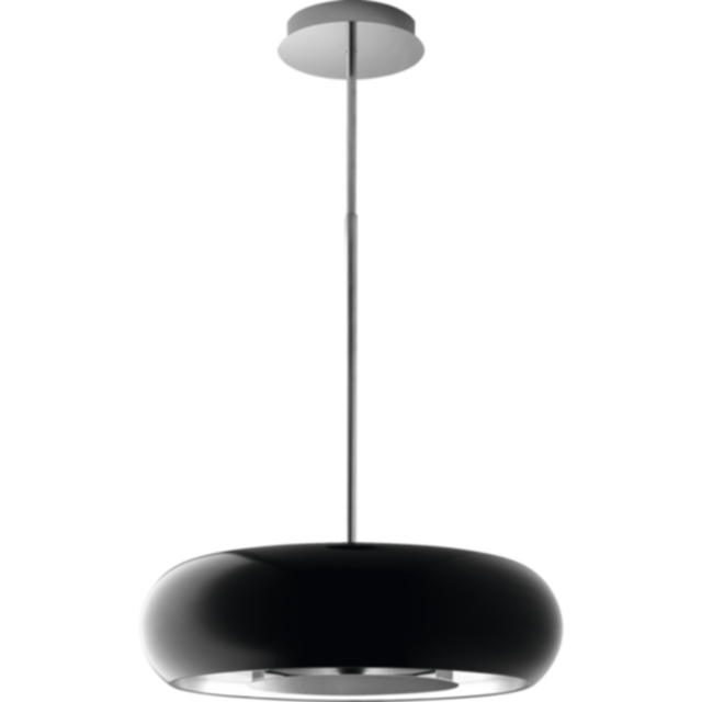 AEG DLE0630B 65cm Black designer island hood, Unbranded AEG curved design, LED Spot lighting, Elect