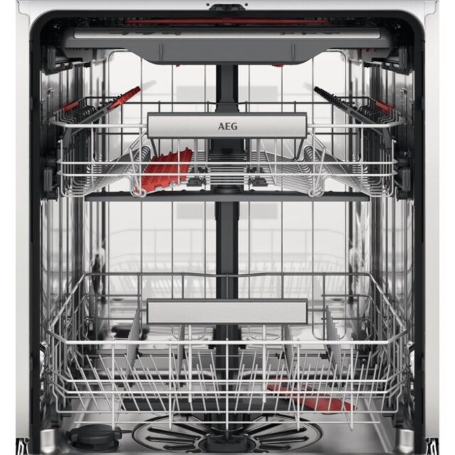 AEG FFB74707PM Freestanding 60cm Dishwasher, XXL Capacity, 7000 Series, MaxiFlex, 14 Place Settings