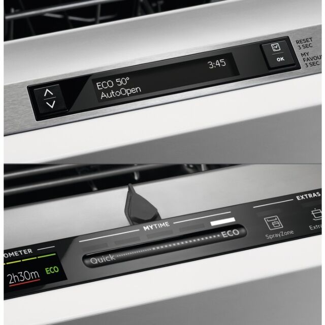 AEG FSB53647Z 
Fully integrated 60cm AirDry dishwasher, 13ps, D, 46dB, 9.9L, QuickSelect touch contr
