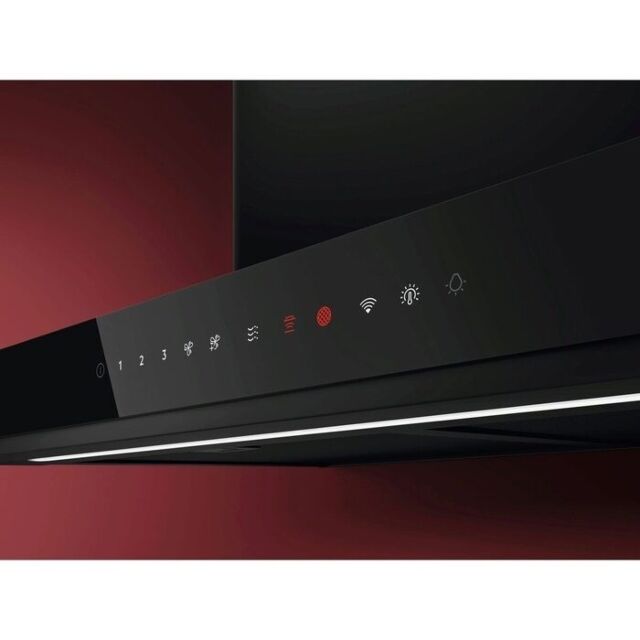 AEG GB87D71CB 
70cm Gloss Black Box chimney Hood, Full black glass fronted Touch on Glass, LED Light