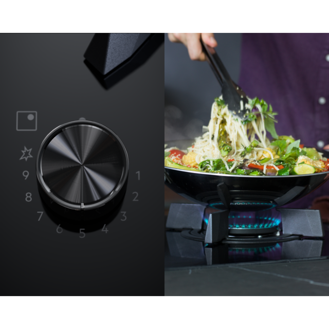 AEG HDB95623NB 90cm Dual Fuel Hob - Black