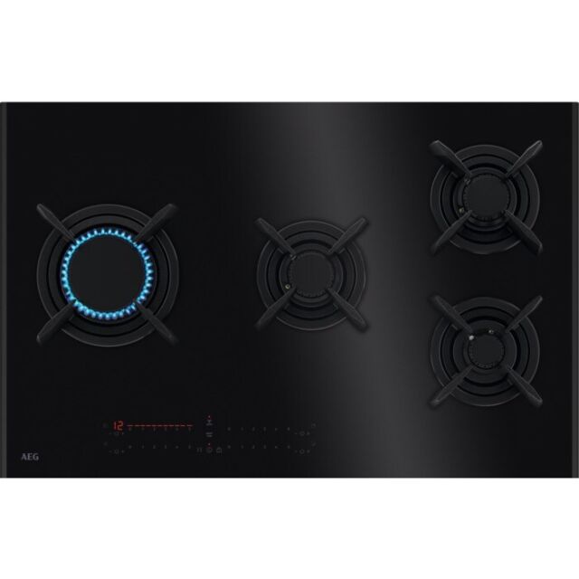 AEG HVB8453IB 
80cm Touch Sure Gas on glass, DirekTouch controls, LED display with minute minder, Ho
