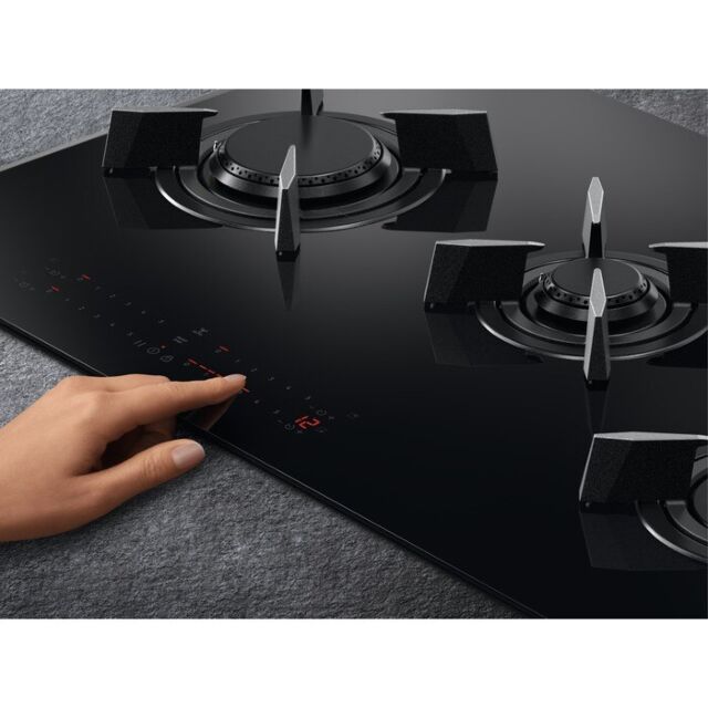 AEG HVB8453IB 
80cm Touch Sure Gas on glass, DirekTouch controls, LED display with minute minder, Ho