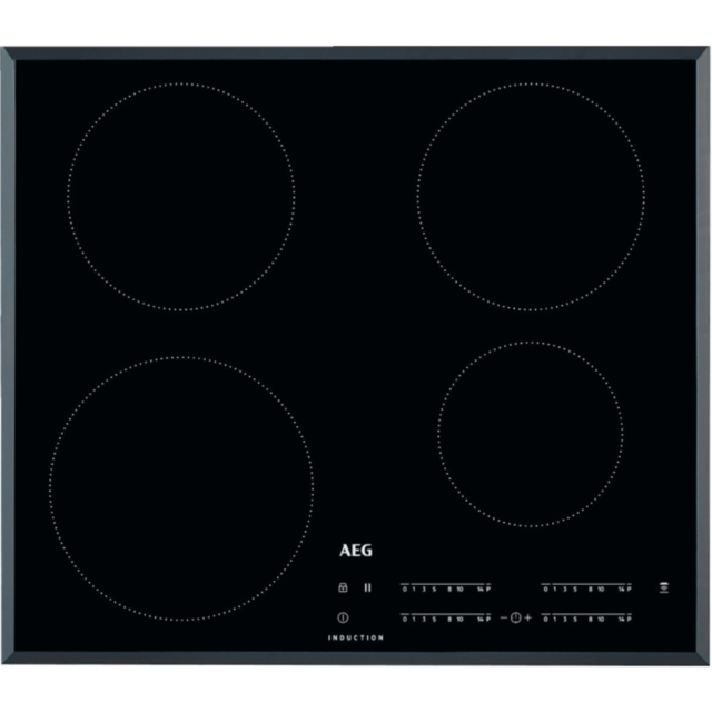 AEG IKB64401FB 
60cm Induction Hob, 4 Cooking Sections, Hob2Hood, DirekTouch Controls, Frameless (Sl