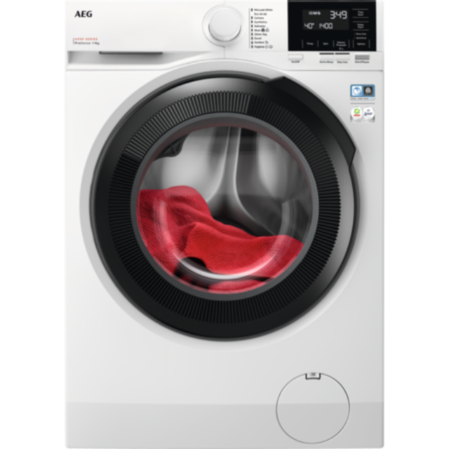 AEG LFR61944B
Washing machine. 6000 Series, ProSense, 9kg wash capacity, 1400rpm. MixLoad 69 Min, W