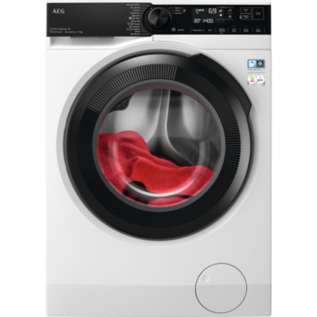 AEG LFR74944AD Connected washing machine. 7000 Series, AutoDose and ProSteam, 9kg wash capacity, 14