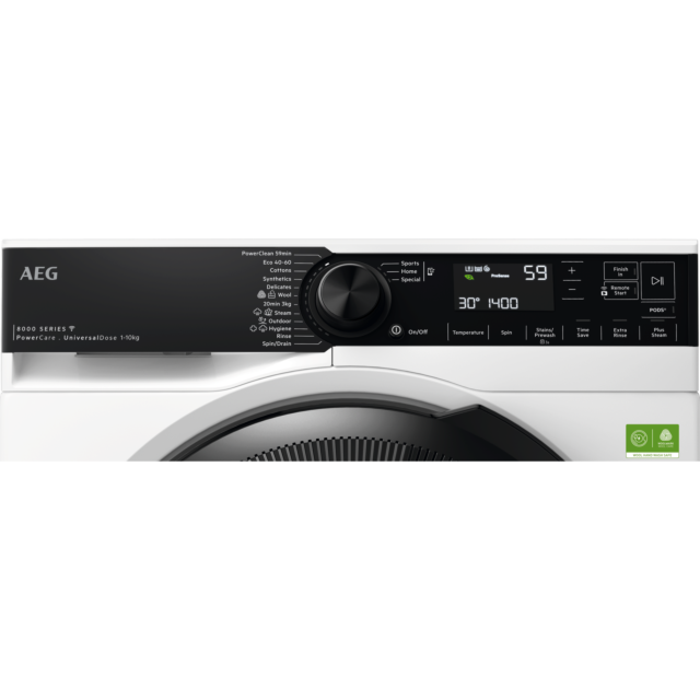 AEG LFSR84146UD Connected Washing machine. 8000 Series, UniversalDose + Powercare technology. 10kg 