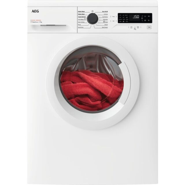 AEG LFX50744B 
Washing machine. 5000 Series, TimeSave technology. 7kg wash capacity, 1400rpm. Quick 